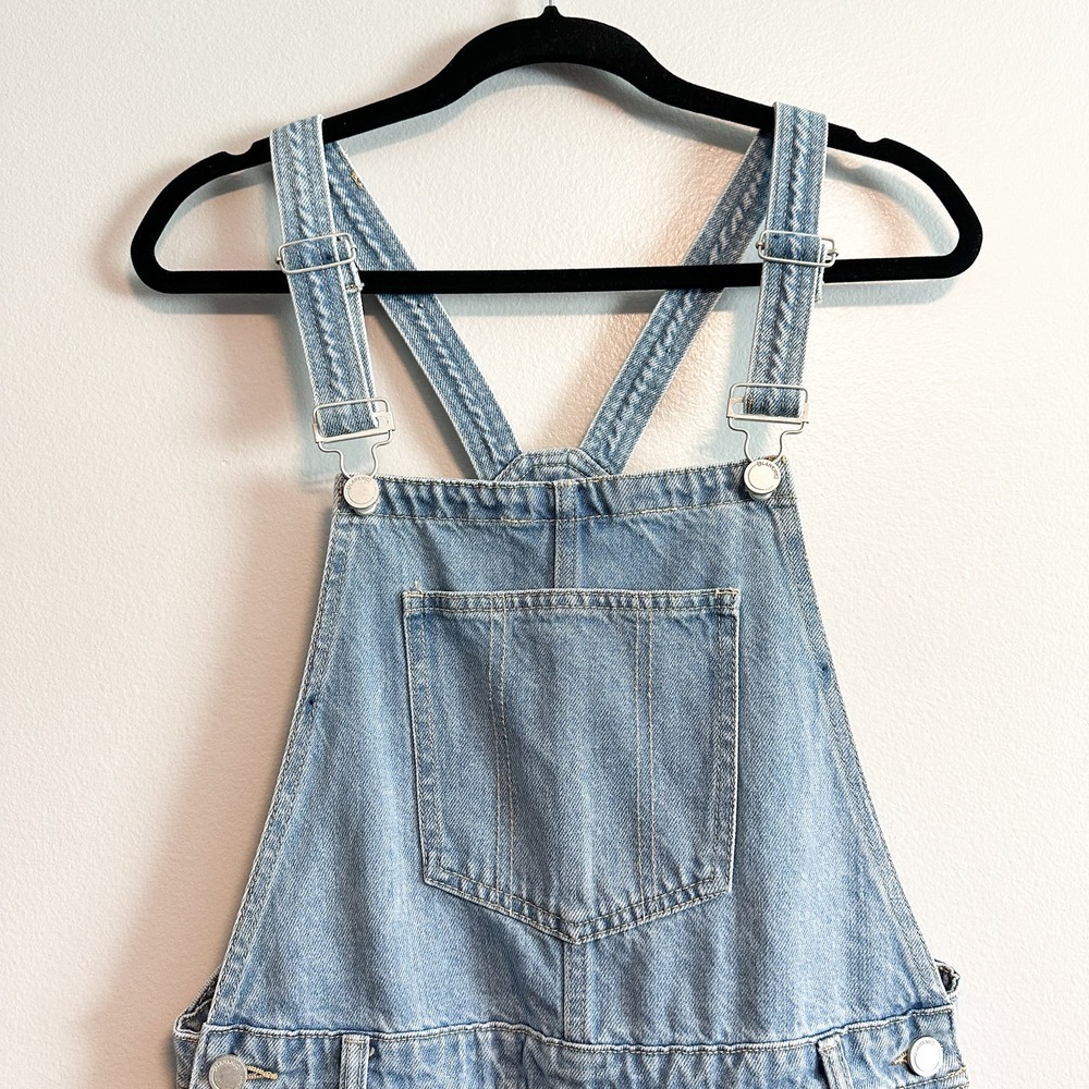 Blank NYC Read My Lips CUffed Hem Shortalls NWT Size 27 - Picture 5 of 11